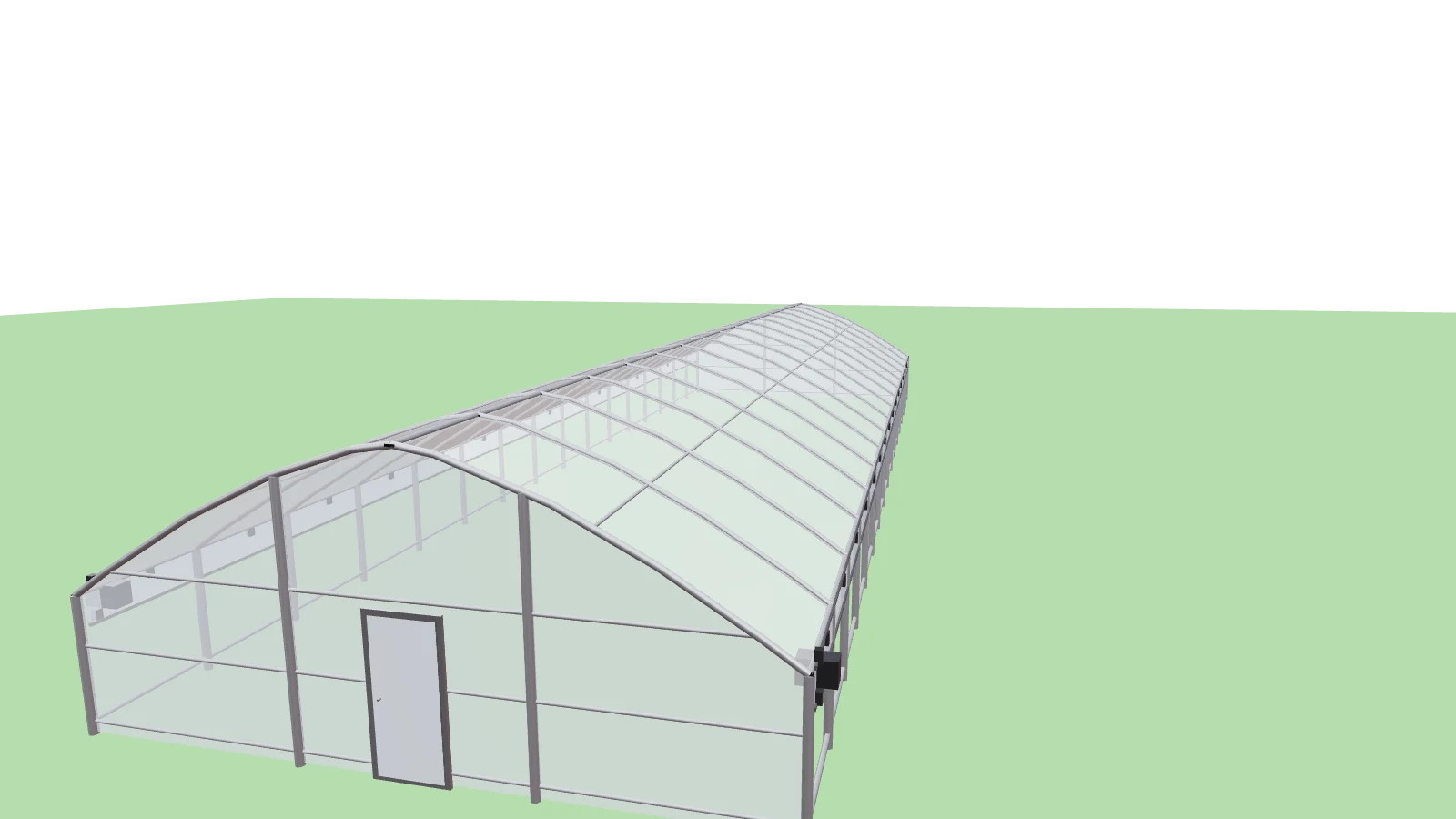1200 Series basic cold frame greenhouse, 30 by 96 feet (1 of 5)