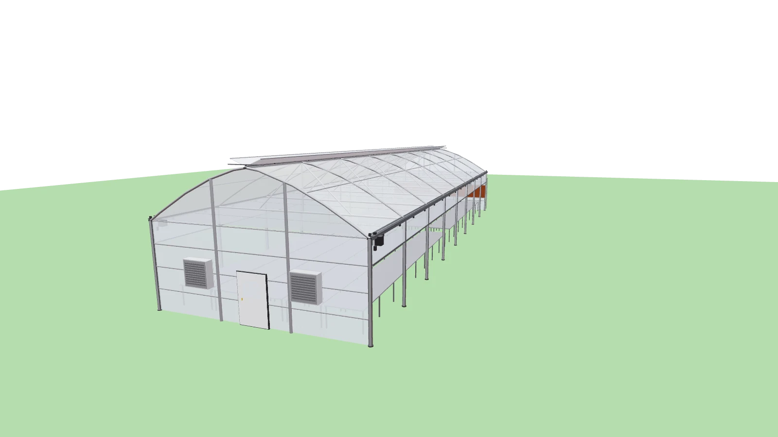 3600 Series fully equipped commercial greenhouse, 30 by 96 feet (1 of 5)