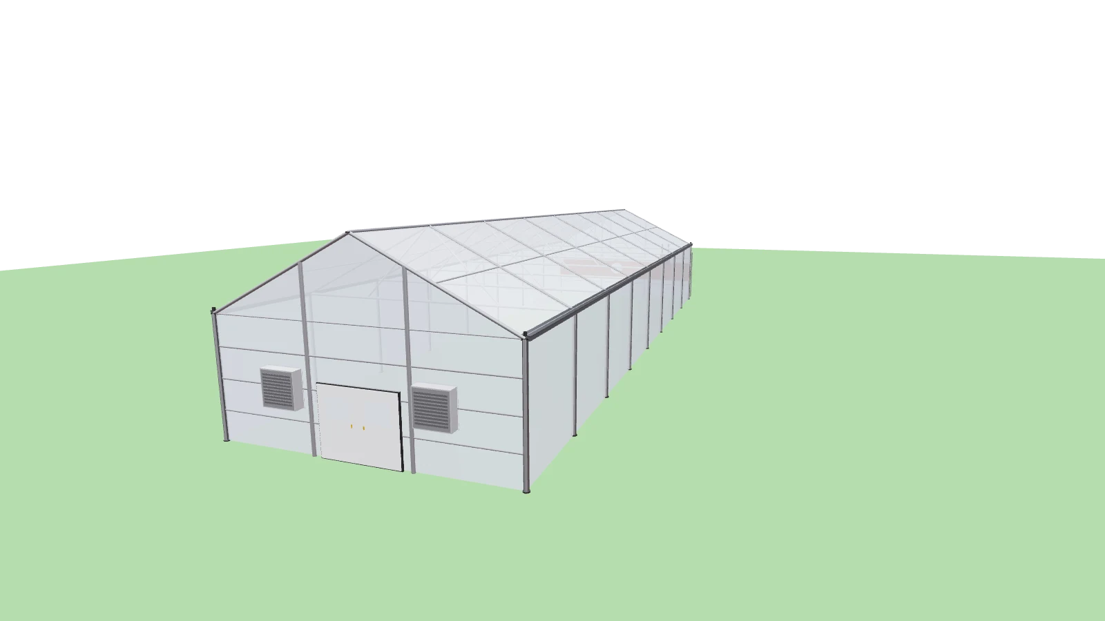 3D visualization — Mid-size teaching greenhouse