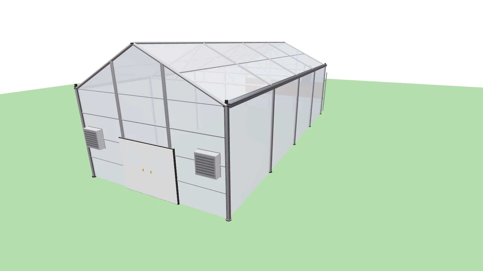 3D visualization — Compact teaching greenhouse
